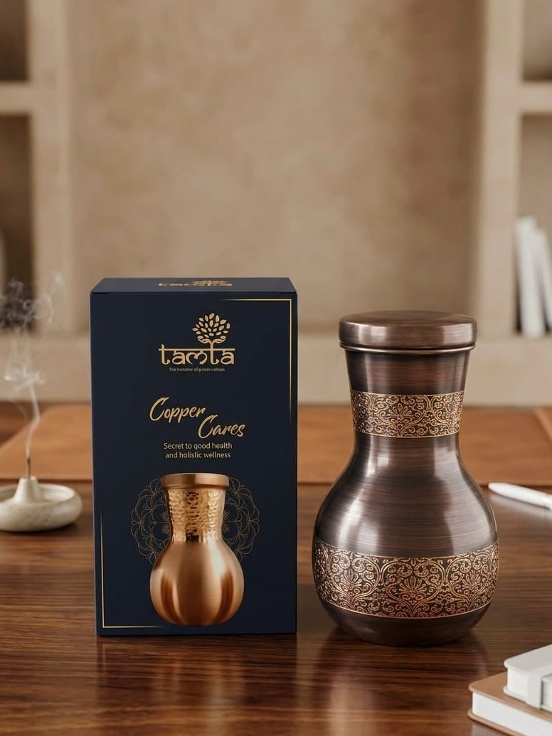 SURAI Designer Copper Bottle 950 ml S006- संस्कार