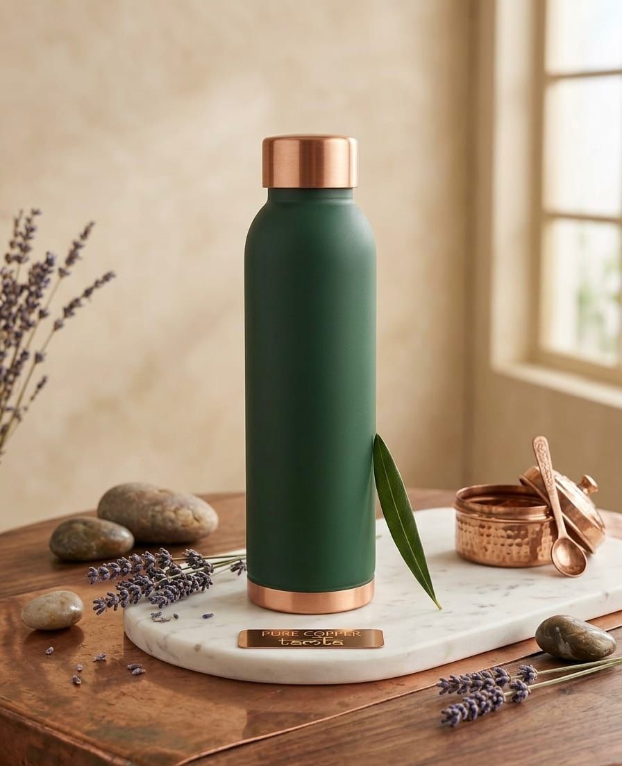 TIVRA T009 Classic Matte Copper Bottle – 950 ml शुद्ध