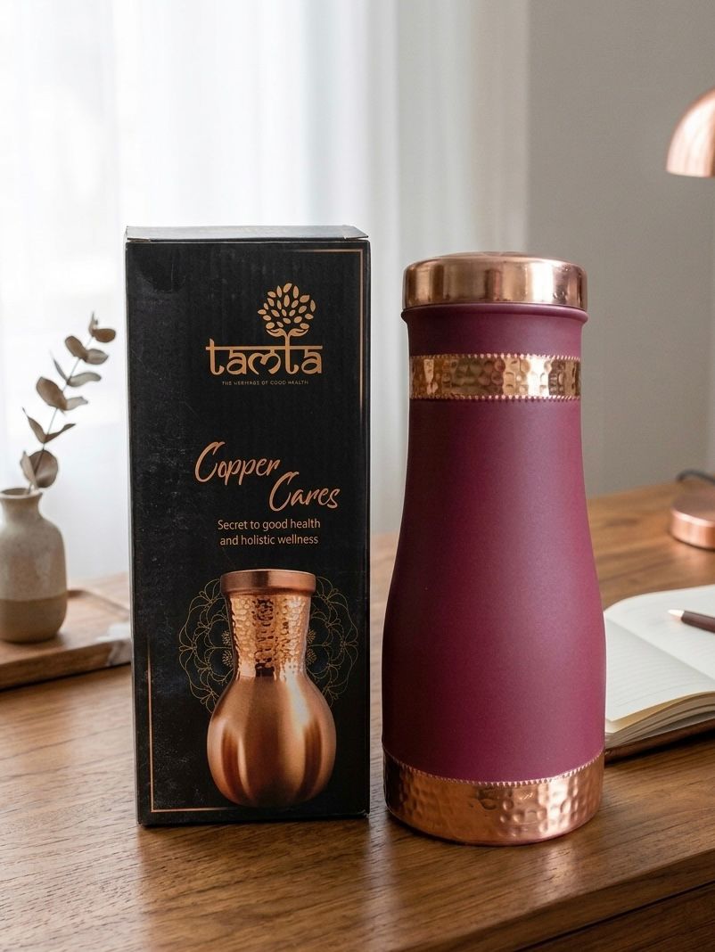 Copper Bottle - 950 ml - विरासत