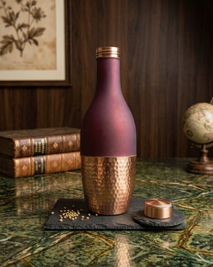 TIVRA T014 Meena Copper Bottle - (1200 ml) - सौभाग्य