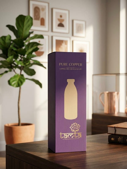 TIVRA T025 Meena Floral Copper Bottle 950 ml - आरोग्य
