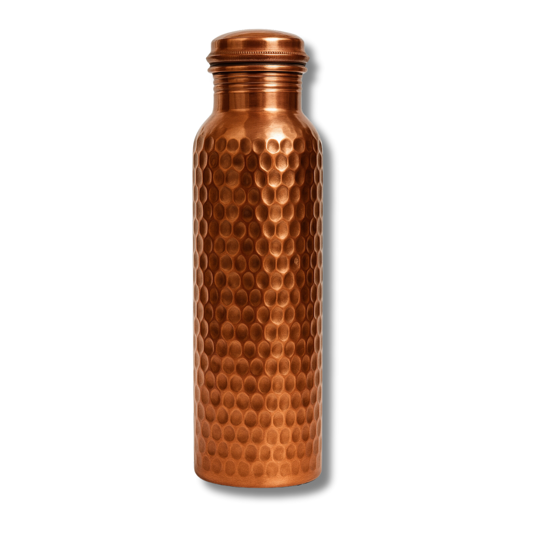 TATVA Hand-Crafted Copper Bottle – Full Hammered