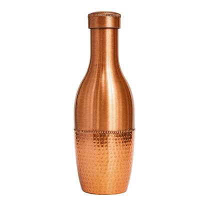 TATVA #H007 – Premium Half-Hammered Copper Bottle (1100 ml)