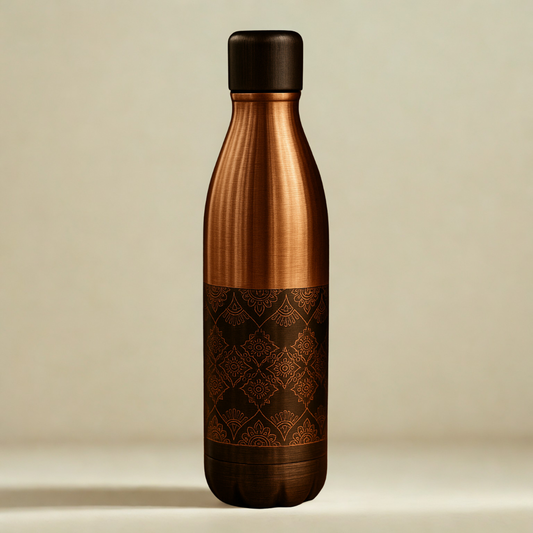 TAVYA Antique Copper Bottle – Glossy Finish