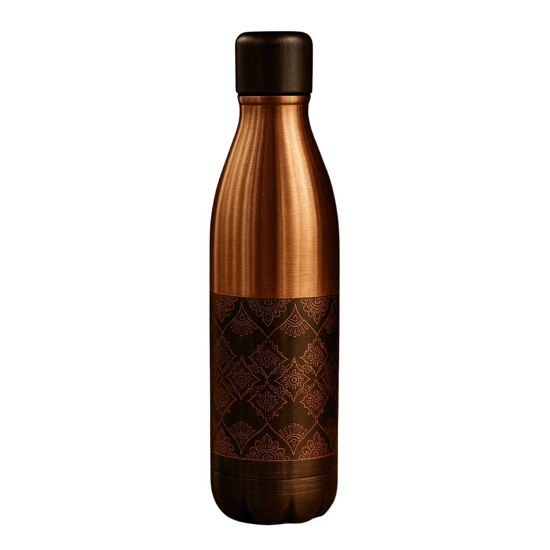 TAVYA Antique Copper Bottle – Glossy Finish