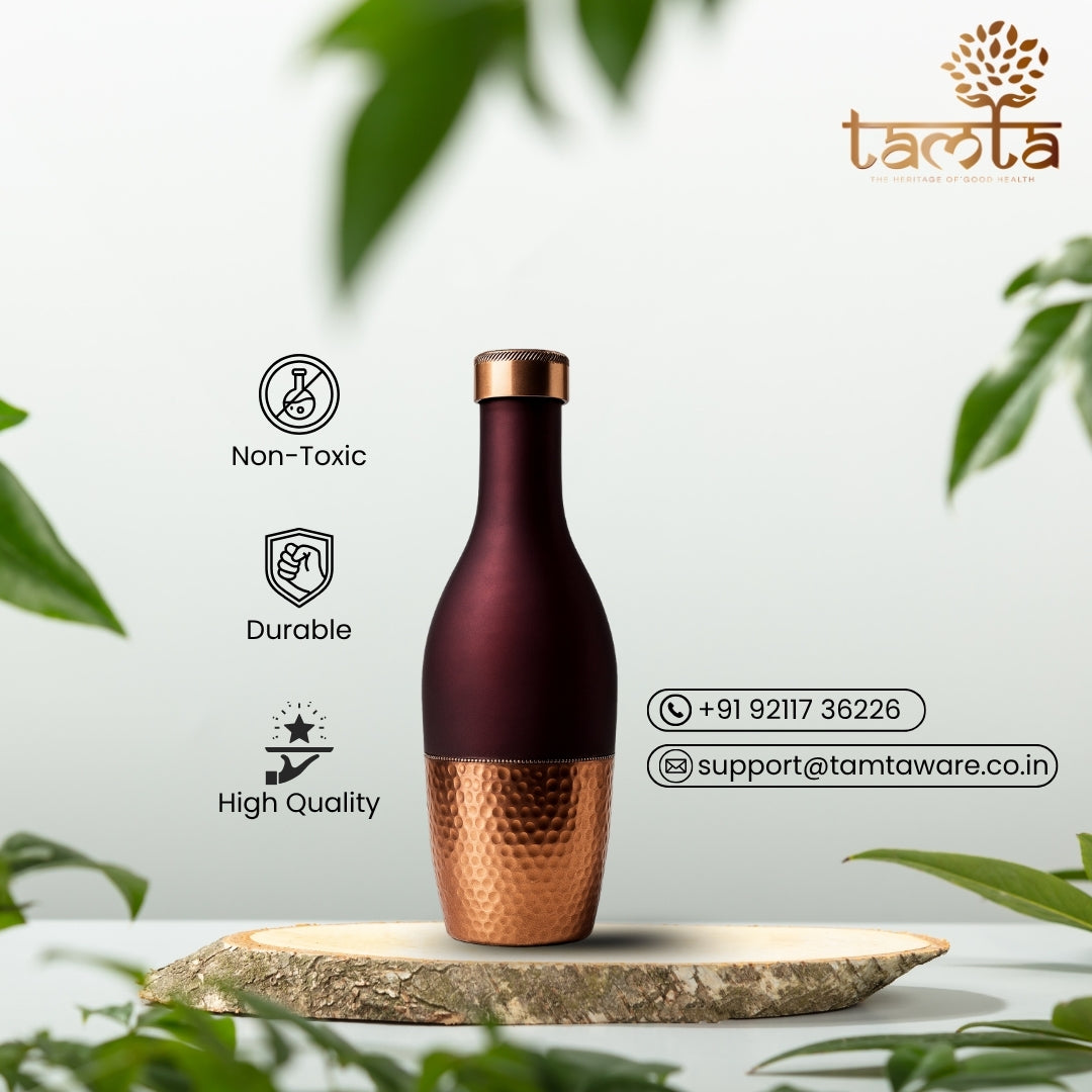 TIVRA #T014 – Meena Copper Bottle (1200 ml)