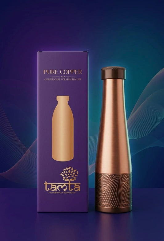 TURA V008 Earth Vein Copper Bottle – Elegant Gloss Edition 950 ml - विरासत
