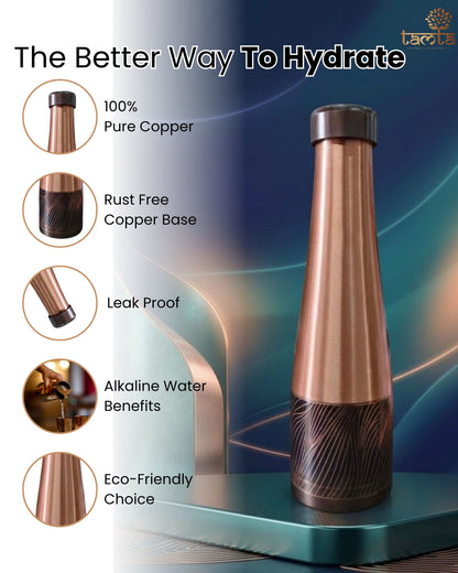 TURA V008 Earth Vein Copper Bottle – Elegant Gloss Edition 950 ml - विरासत